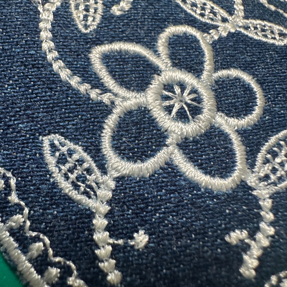 Heart Western Boho Iron On Patch Embroidered Floral Vine Denim for Cowgirl DIY - Picture 3 of 5